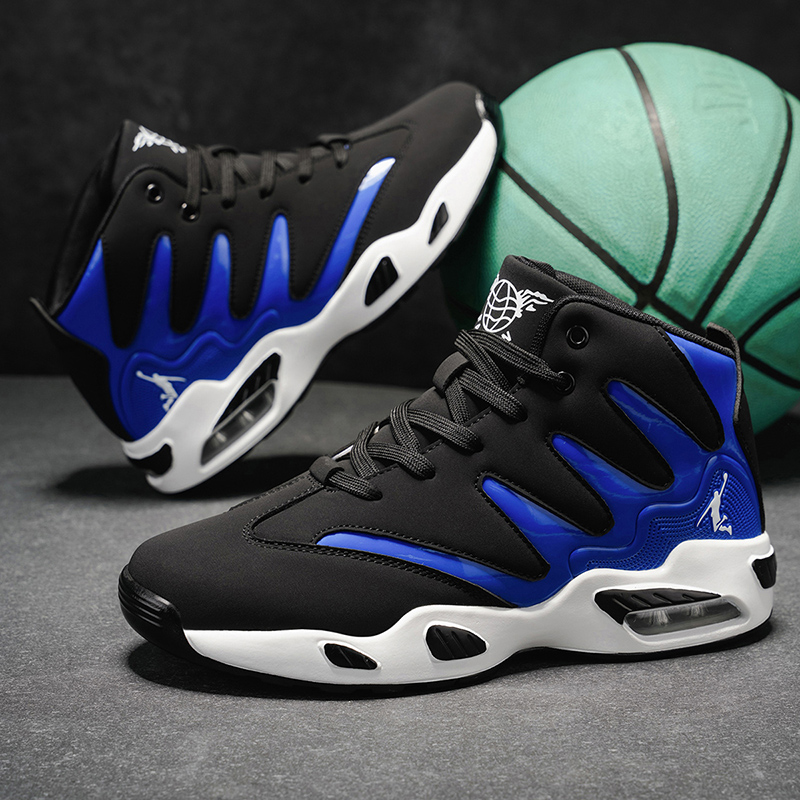 Running Gear Usa - Men's Breathable Lightweight High-Top Basketball Shoes