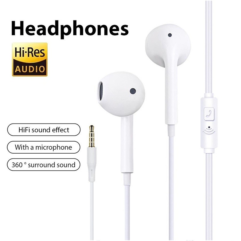 3.5mm Wired Earphone With Mic  - Running Gear Headphones 评论和价格