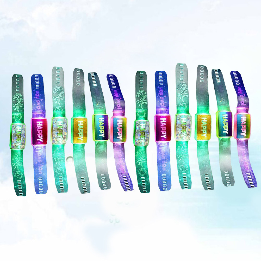 12Pcs Luminous Flash Bracelets - Running Gear In The Dark 评论和价格