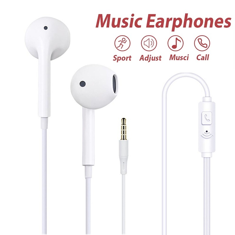 3.5mm Wired Earphone With Mic  - Running Gear Headphones 评论和价格